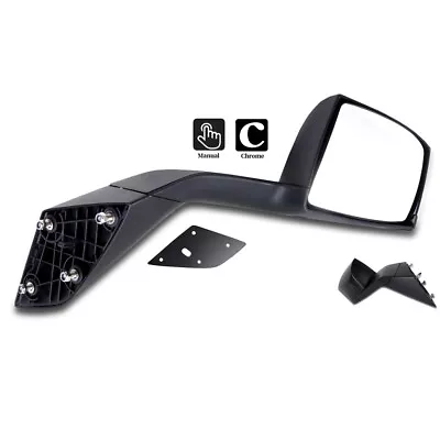 Black Left Driver Side Hood Mirror Mounting Plate For 2006-2016 Volvo VNL Truck • $69.34