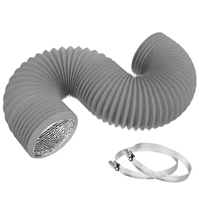  6 Inch 8 Feet Flexible Dryer Vent HoseInsulated Air DuctingPVC Aluminum  • $22.77