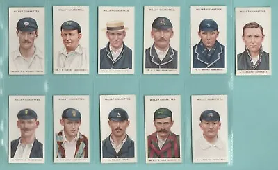 £340 • Buy Cricket  -  Wills  -  Set Of 50 + 1 Variation  - Cricketers ( Small 's' ) - 1908