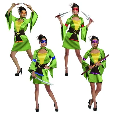 Teenage Mutant Ninja Turtles Costume Adult Female TMNT Halloween Fancy Dress • $33.11