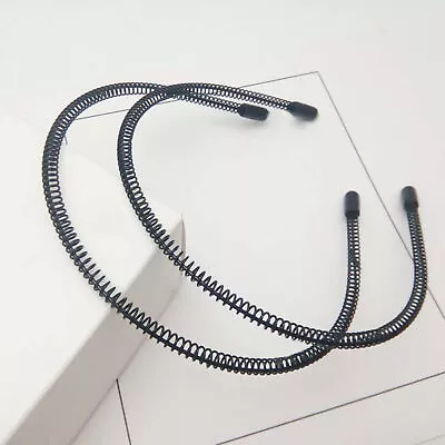 Hair-fixed Headband Women Men Metal Flexible Wavy Hair Hoop For Outdoor Sports • $8.83