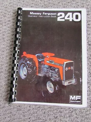 @Massey Ferguson 240 Tractor Operator Instruction Book- Copy  @ • £15