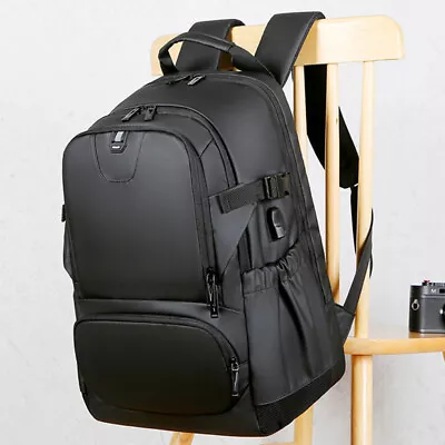 Men Outdoor Travel 17  Laptop School Backpack USB Charge Rucksack Bag Satchel • $39.99