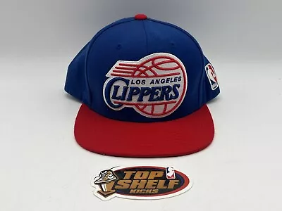 Mitchell And Ness Los Angeles Clippers Blue Snapback Hat Cap Used Rare Authentic • $25