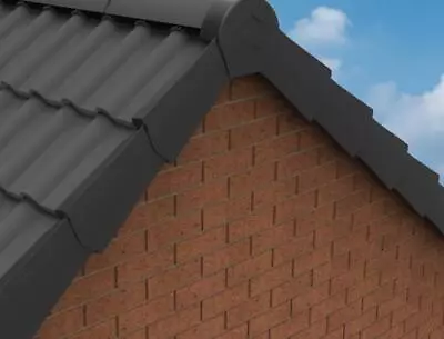 Manthorpe Ambidextrous Black Dry Verge Tile End Cap Eaves Closure & Ridge • £4.25