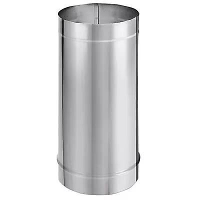 DuraVent DuraBlack 48 X 8 Inch Stainless Steel Single Wall Stove Pipe Silver • $57.49