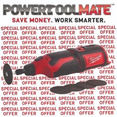 £59.99 • Buy Milwaukee C12RT-0 M12 Compact Rotary Tool (Naked - No Batteries Or Charger)