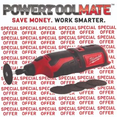 £59.99 • Buy Milwaukee C12RT-0 M12 Compact Rotary Tool (Naked - No Batteries Or Charger)