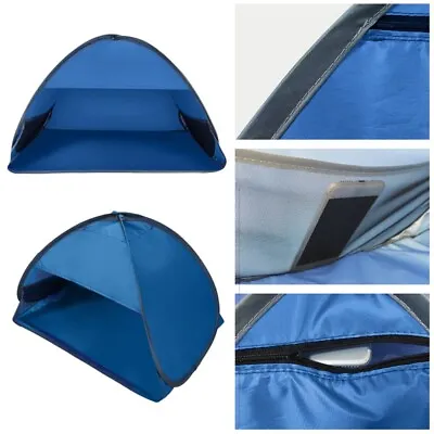$23.99 • Buy Beach Sun Shade Protection Tent Foldable Mini Beach Umbrella Parasol Face Shade