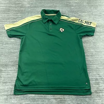 Cal Poly Polo Shirt Size M Mens Mustang California CA College University Green • $13.99