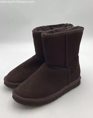 UGG Women's Classic Tall Brown Round Toe Pull On Winter Snow Boots - Size 7 • $19.99