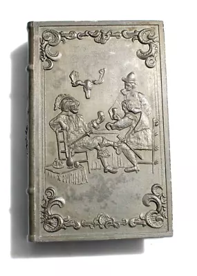 Vintage Antique Large Pewter Match Box Holder Case Guetzeichen Zingerat Ral • $199