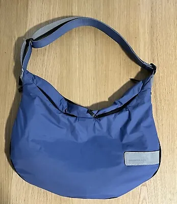 Mandarina Duck Shoulder Bag Expandable Vintage Y2k Internet Blue Reflective • $86.89