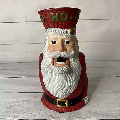 Department 56  Santa Moving Mouth Pillar Candle Holder 8.75  Heritage Village • $13.99