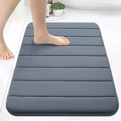 Memory Foam Bath Mat 24X16 Ultra Soft And Absorbent Bathroom Rugs Non-Slip Ma • $49.11