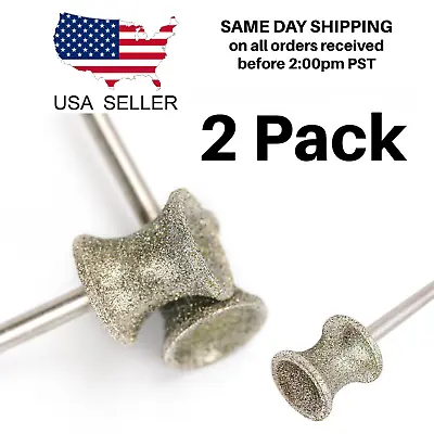 2 Pack Diamond Dog Nail Grinder Bits For Rotary Tool Fits Dremel FAST USA SHIP • $15.95