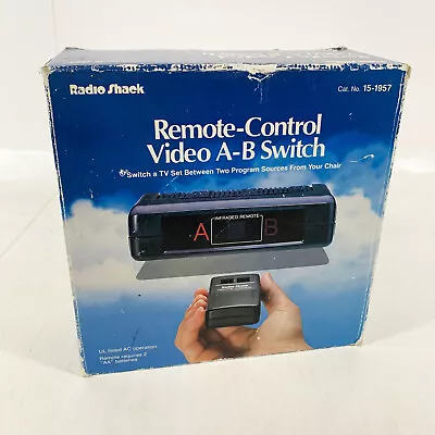 [NEW] Radio Shack Remote Control Video A-B Switch 15-1957 NOS • $27.96