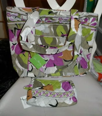 Vera Bradley Three-O Tote And Small Cosmetic In Portobello Road Pattern  • $56