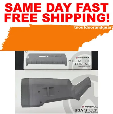 M-LOK Magpul For Mossberg 500/590 SGA Stock Forend Combo GRAY MAG490 MAG494-GRY • $125