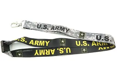 U.S. Army Camo Military Lanyard ID Badge Key Holder Officially Licensed • $8.95