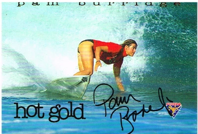 $20 • Buy PAM BURRIDGE 1995 SIGNED Futera HOT SURF Trading Card.