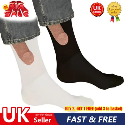 £2.19 • Buy UK Men's Dick Exposed Socks,Luxury  Show Off  Super Soft Anti Bacterial Sock New