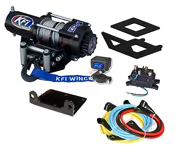 Yamaha 450 Kodiak Winch And Mount Plate Kit 2018-2023 2000 Lbs KFI ATV 4X4 • $258.95