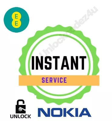 £0.99 • Buy EE NOKIA Lumia Unlocking Code 520 530 550 610 630 640 920 730 930 735
