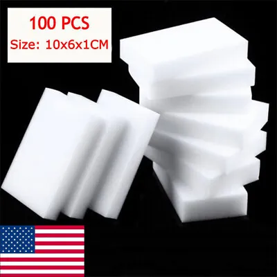 10-100PCS Magic Sponge Eraser Cleaning Multi-function Foam Melamine Cleaner USA • $6.19