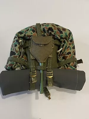 GI JOE 1964-68 Vintage/Action Marine Loaded Backpack High Grade/Mint Must See! • $25