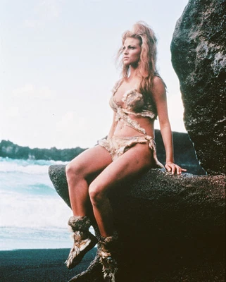 £10.64 • Buy Raquel Welch In Cave Girl Loana Outfit On Rock One Million Years BC 8x10 Photo