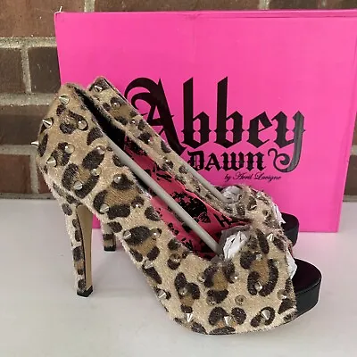 Abbey Dawn By Avril Lavigne Peep Toe Leopard Platform Sexy Pump US 7 M NEW • $26.95