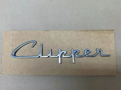  1955 Packard Clipper Chrome Hood 8.5  Emblem Script • $45