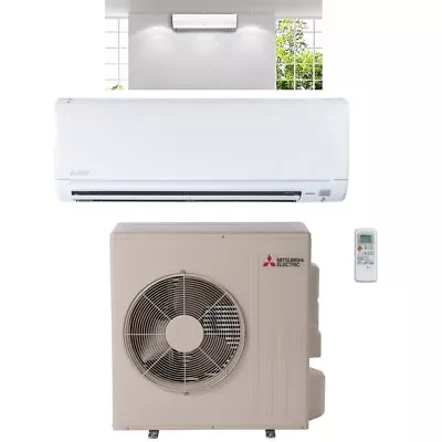 22000 BTU Mitsubishi MR.SLIM Ductless Split Air Conditioner SEER 20.5 COOL HEAT • $3789.99