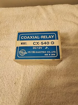 CX-540D Tohtsu SPDT Coaxial Relay RF Switch 12VDC • $120