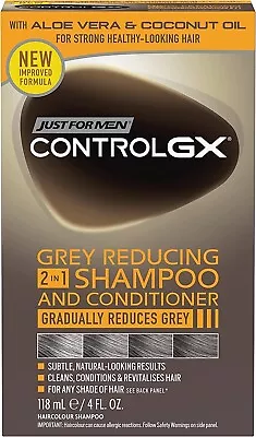 Just For MEN Control GX Grey Reducing 2 In 1 Shampoo And Conditioner Set - 147ml • £15.59