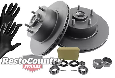 Holden Commodore Front Disc Brake Rotors+Bearing+Hub Kit VL Turbo V8 VN VG VP V8 • $229