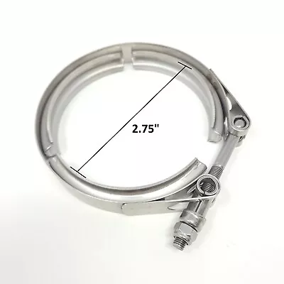 $13.98 • Buy Ledin 2.75  Exhaust V-Band Clamp Stainless Steel Turbo Downpipe Heavy Duty 70 Mm