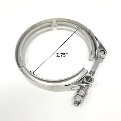 Ledin 2.75  Exhaust V-Band Clamp Stainless Steel Turbo Downpipe Heavy Duty 70 Mm • $12.98