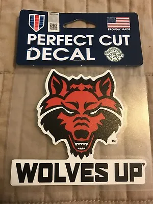 Arkansas State University ASU Redwolves Perfect Cut Decal Sticker! Made In USA! • $8.99