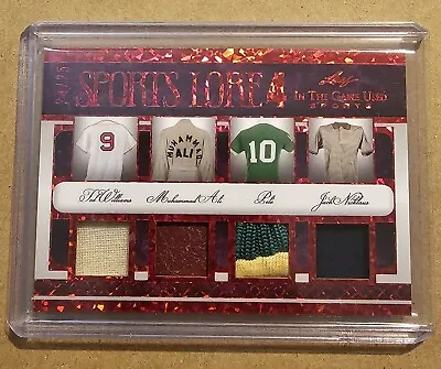 2022 Leaf In The Game Used Williams Ali Pele Nicklaus Jersey Relic Card #d 24/25 • $999.99