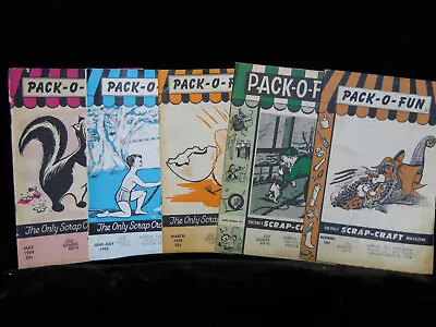 Vintage Pack O Fun Magazines 1957 1958 1959 • $10