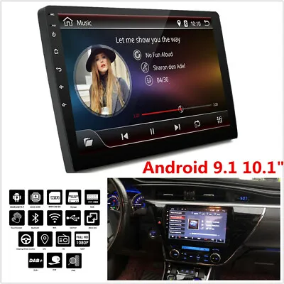 10.1  2Din Android 9.1 Quad-core 2+32G Car Stereo GPS Wifi BT DAB 3G 4G DVR DAB • $159.69