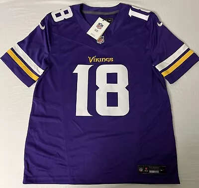 NEW Medium NFL Nike Vapor FUSE Limited Justin Jefferson Minnesota Vikings Jersey • $85