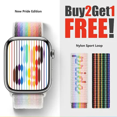 $5.99 • Buy Nylon Sport Loop IWatch Band For Apple Watch Series 7 6 5 4 3 2 1 SE 41mm 45mm