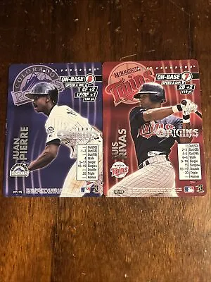 2001 MLB Showdown Origins Promo Lot Of 2 Juan Pierre And Luis Rivas • $4.99