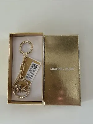 Michael Kors MK Circle Key Charm Hanger In Gift Box Gold • $39.99