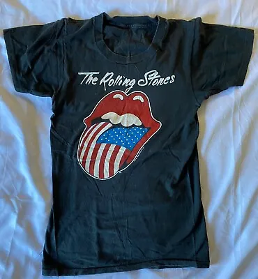 VTG 1981 North American Tour THE ROLLING STONES Concert T-Shirt USA Screen Stars • $249.98