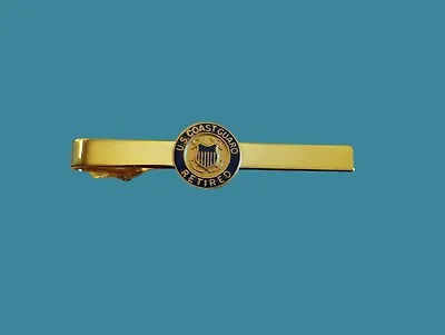 U.s Navy Coast Guard Retired Tie Bar / Tie Tac Clip On Type U.s.a Made • $14.98