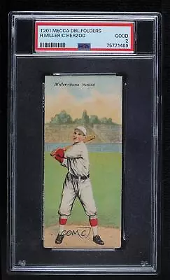 1911 Mecca Double Folders T201 Buck Herzog Doc Miller Charles Herzog PSA 2 • $104.90